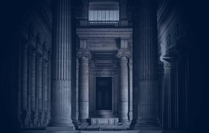 Interior of a courthouse