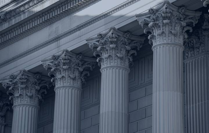 Courthouse colonnade